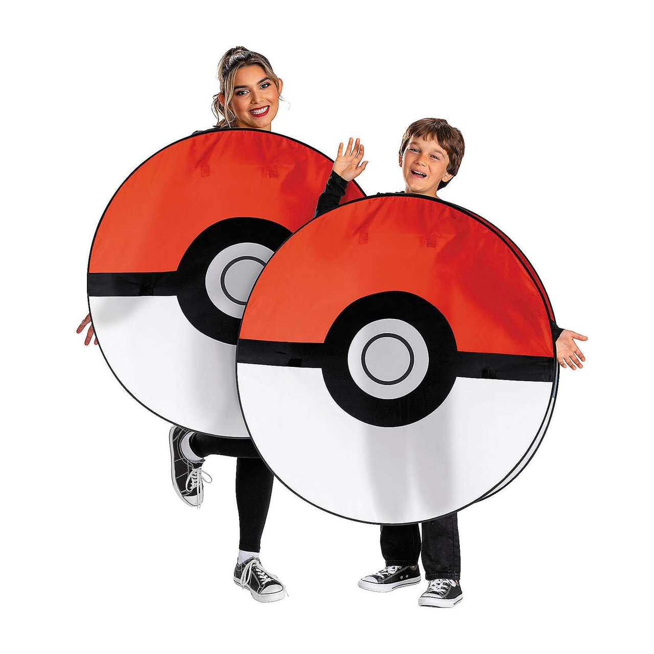 Kids Deluxe Pokémon Poké Ball Pop Out Costume Halloween Outfit with Wire Frame Fabric Overlay